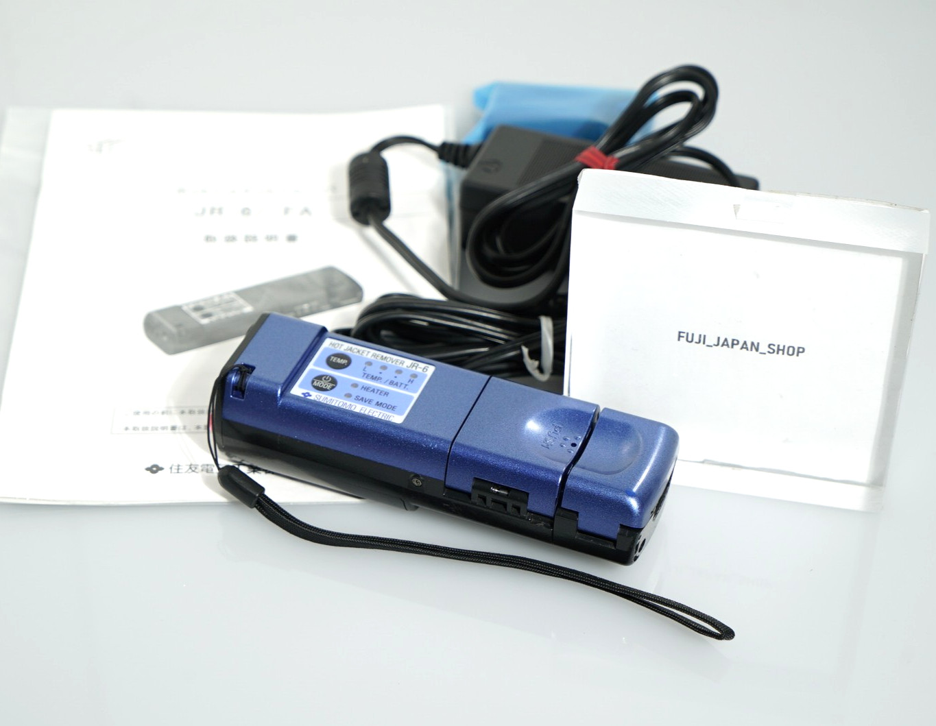 SUMITOMO JR-6 Fiber Optic Fusion Splicer Thermal Jacket Remover w/ Battery Used