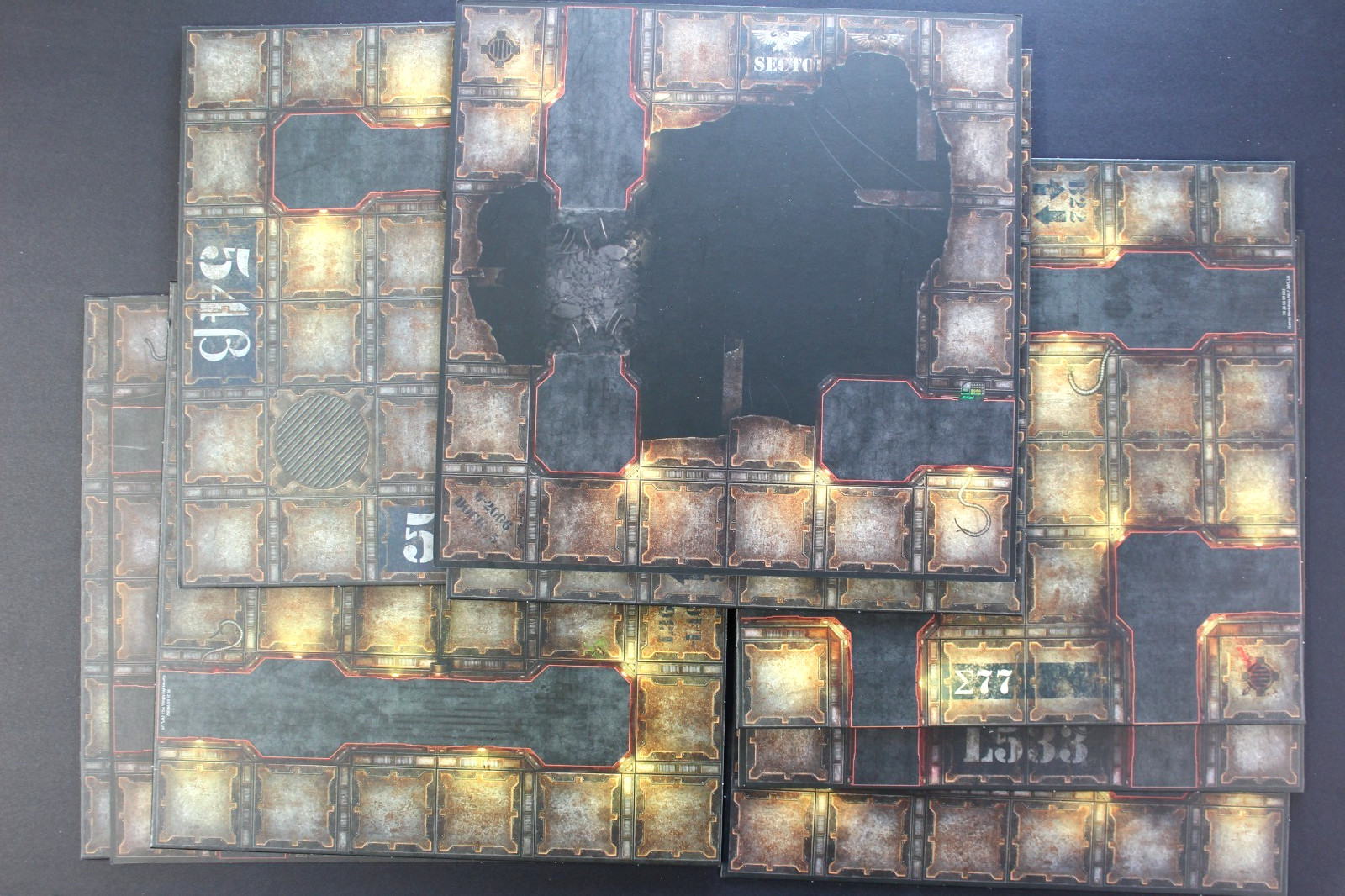 Necromunda Underhive Double Sided Board Pack-Zone Mortalis-Lot of 9 Boards