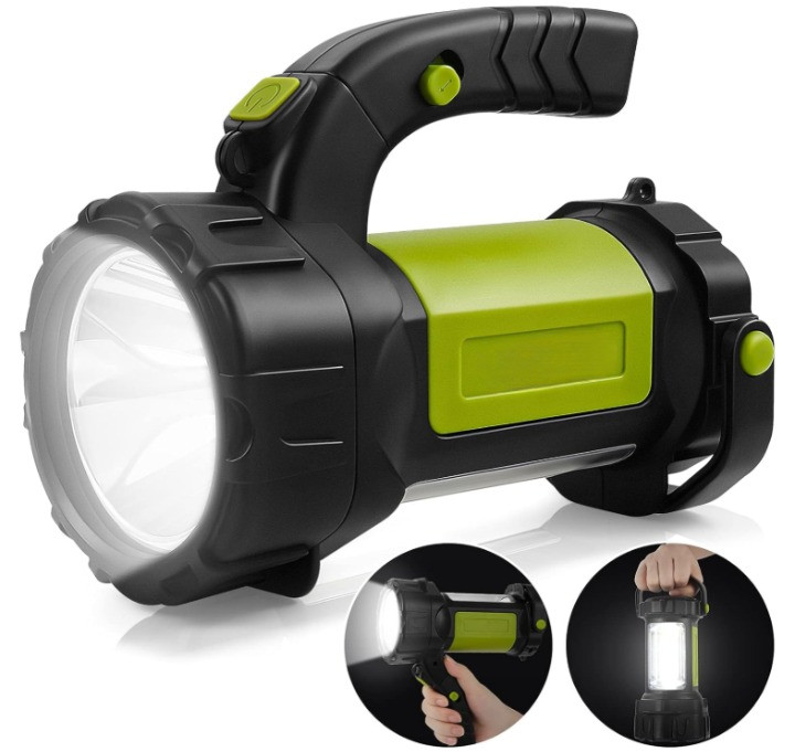 Linterna LED Recargable 800LM con Power Bank Luz Camping y Emergencia, Nuevo