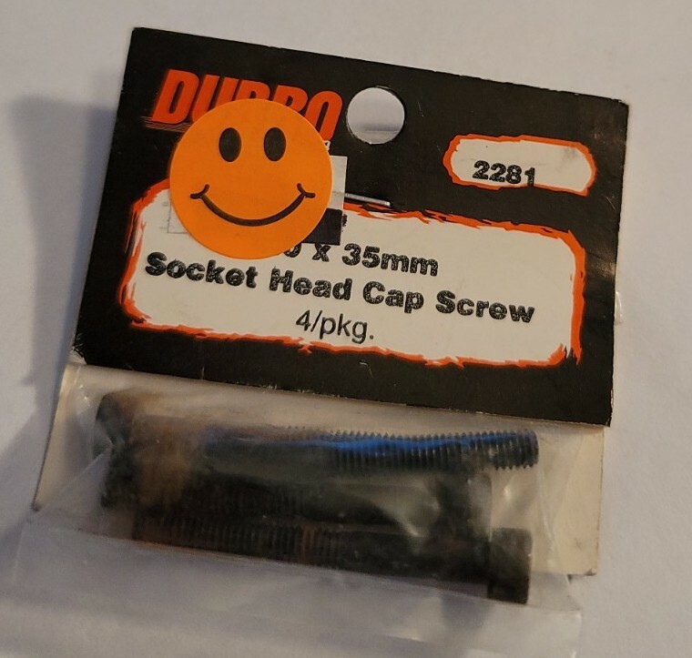 Du-Bro Cap Head Machine Screws M4x35mm Hex Drive Rc Hardware 4x35mm 4 pcs 2281