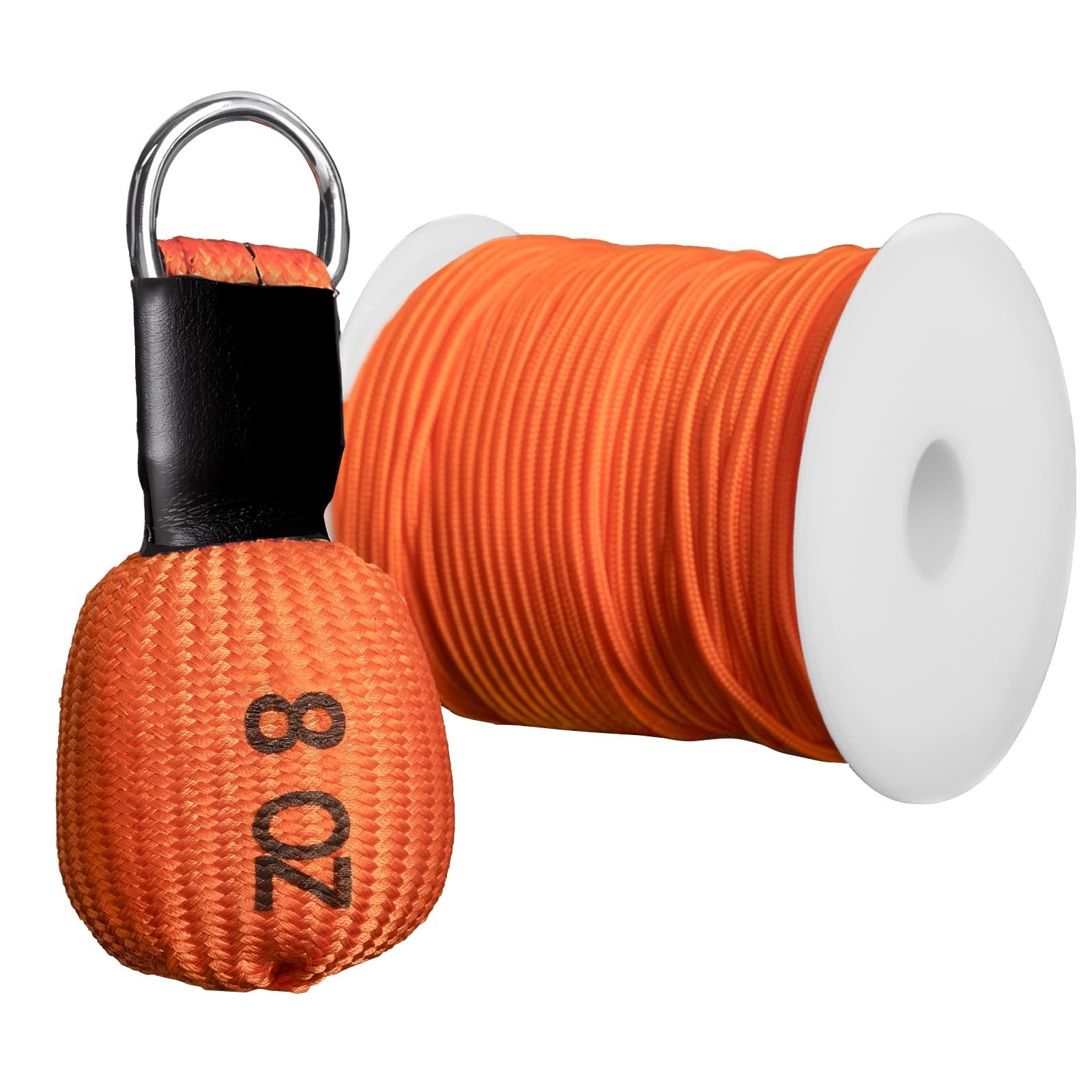 Arborist Throw Line Kit, 8oz Throw Weight & 196ft 3mm Paracord Rope, 100% Pol...