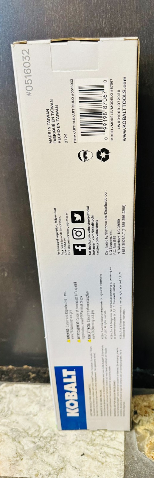 Kobalt Plastic Socket storage 3 Trays UPC 099198870670