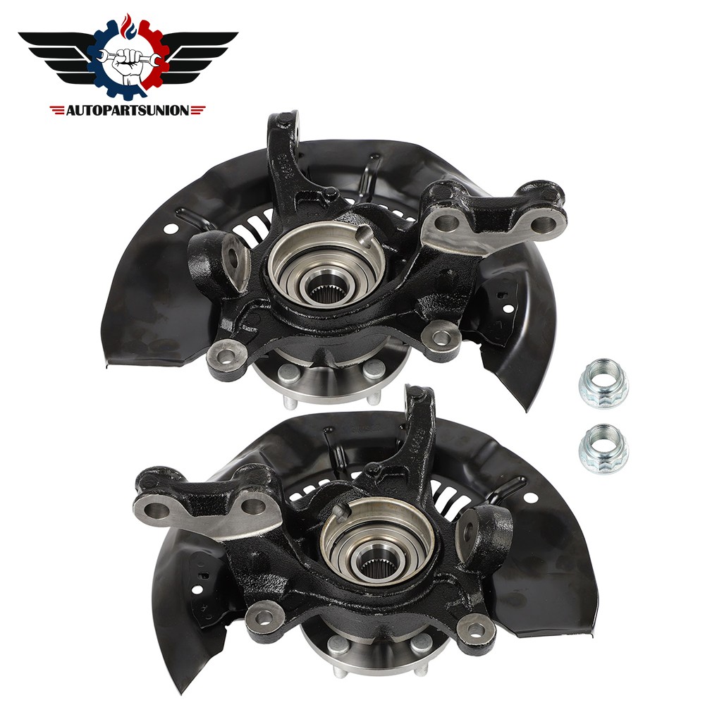 2X Front Wheel Hub Bearing Knuckles Assembly For Toyota Sienna FWD 2011 - 2017