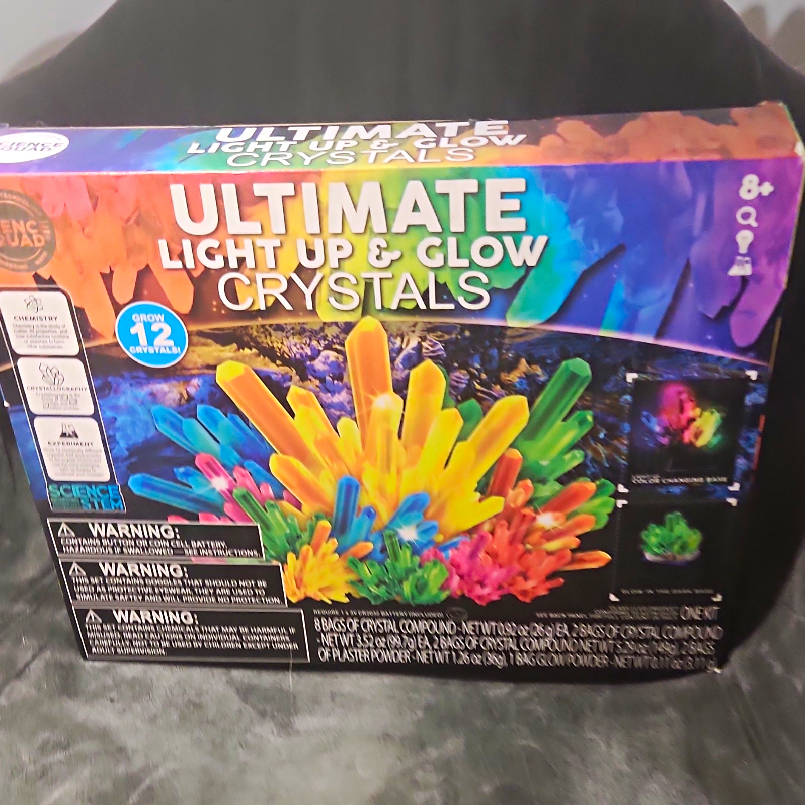 Science Squad Ultimate Light Up & Glow Crystals Kit, Ages 8+