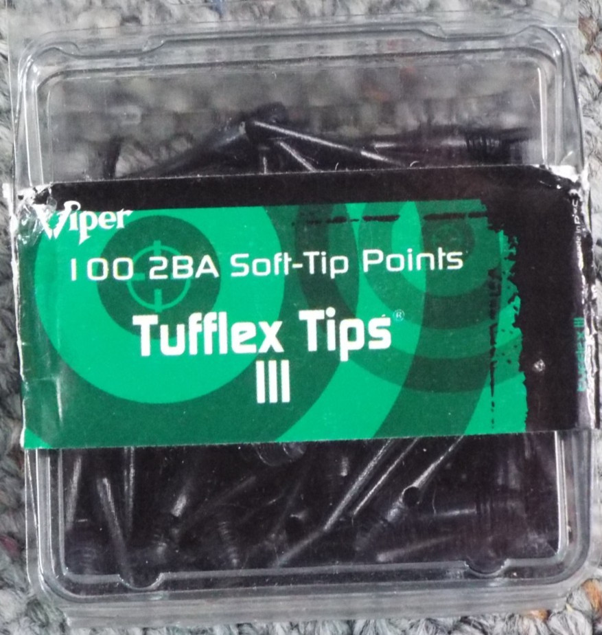 Viper Tufflex tips III 2BA Soft -Tips  Points 100 Count