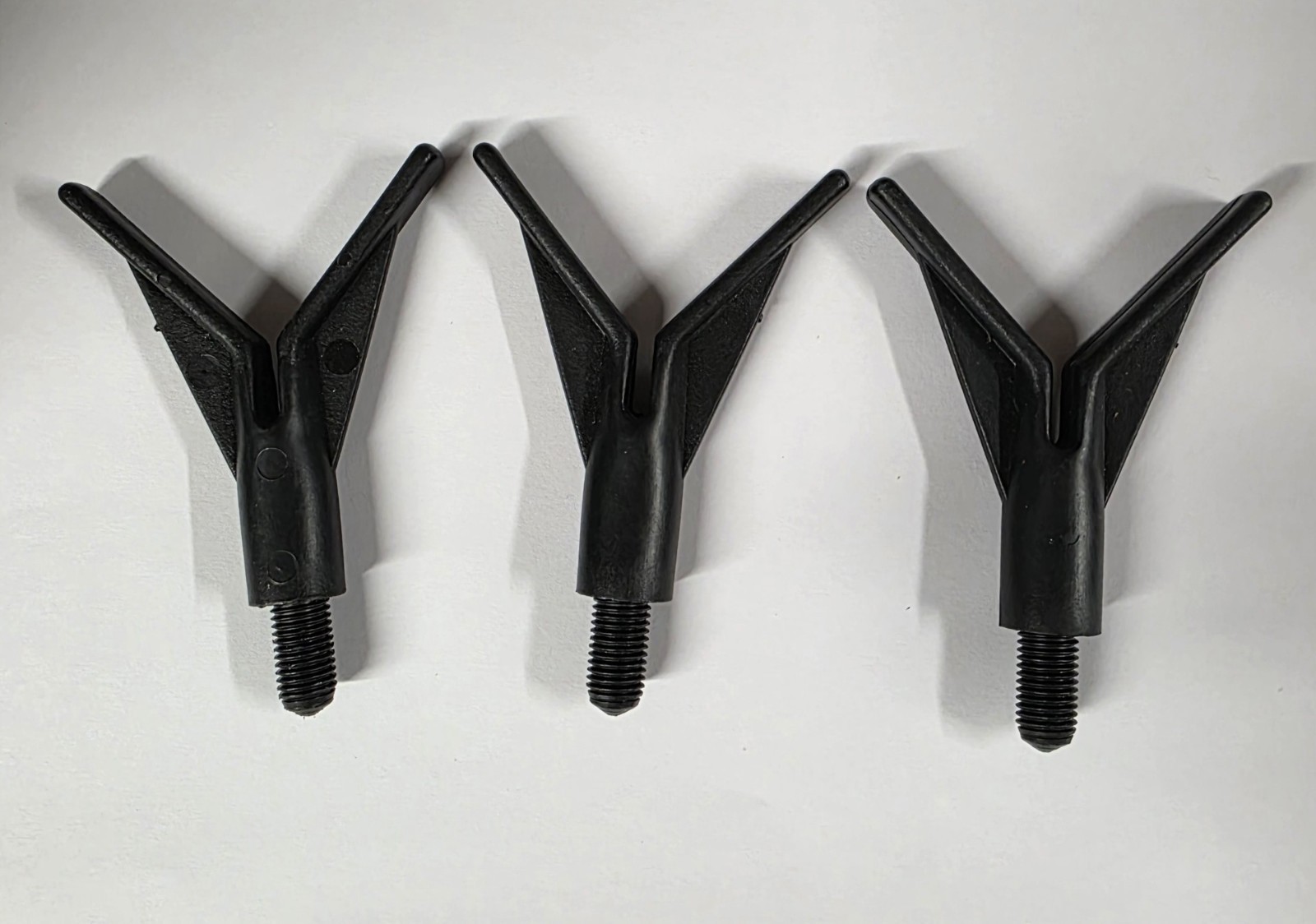 3 x v Rod rest Heads - fishing tackle Rest Fronts for Rod Pods Carp Bank Sticks