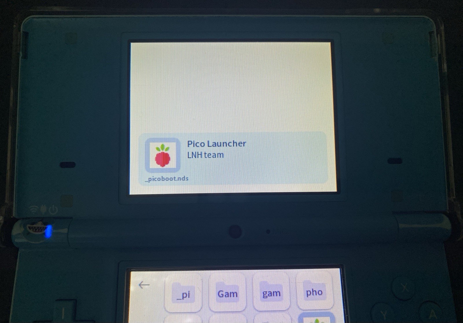 DS Pico Cartridge for NDS/DSi/3DS Transparent Blue