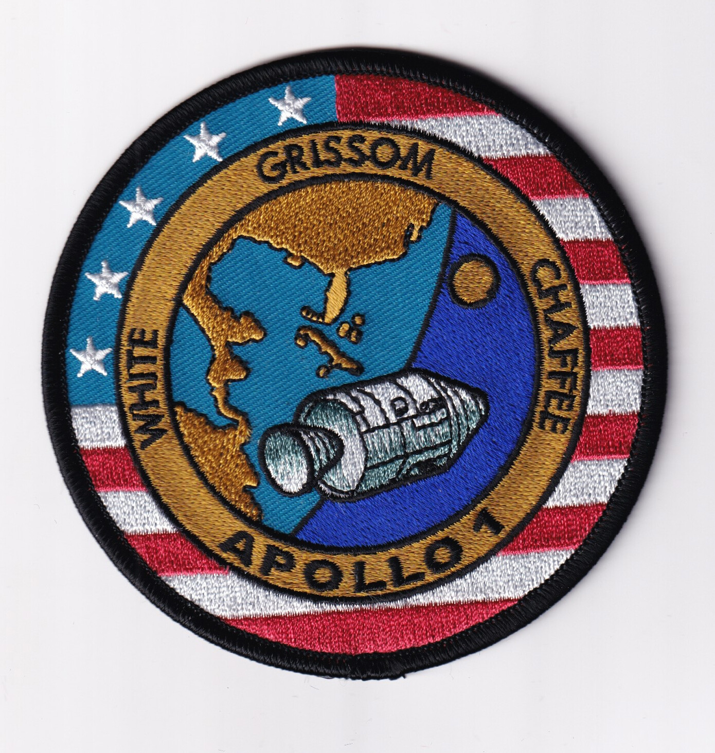 Apollo 1 Patch – Hook and Loop, 4"