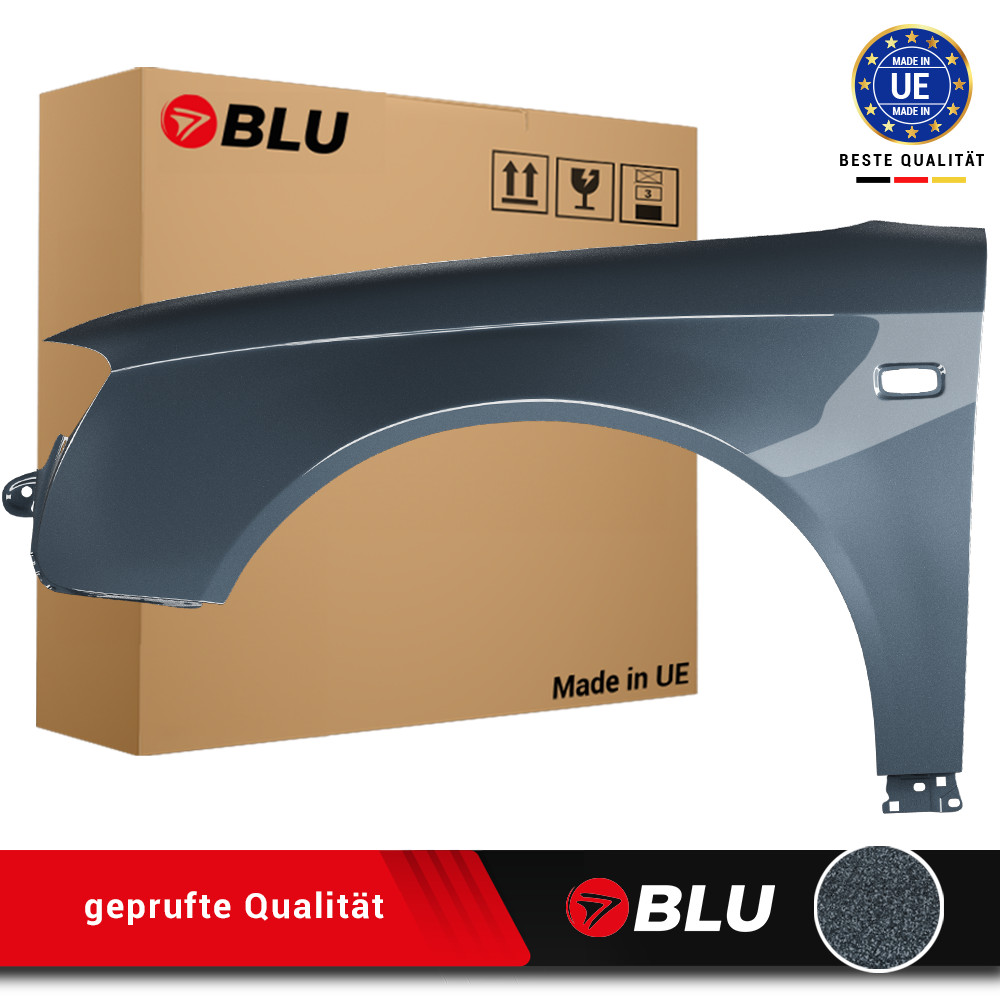 Fender For Audi A4 B7 LX7Z Left Grey 04-08 Front Painted New