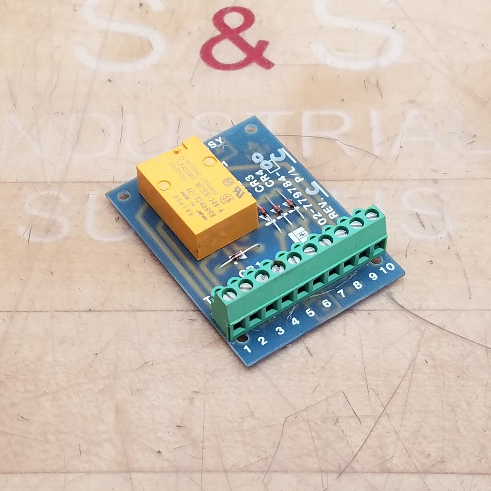 Liebert Emerson 02-779784-00 Rev C P/L C Relay Assembly Circuit Board - USED