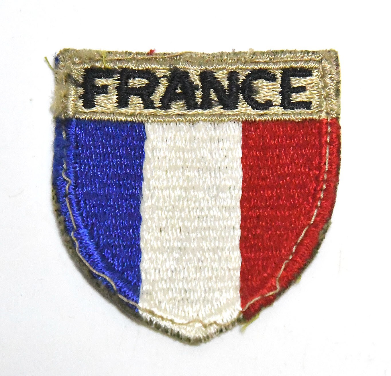 RARE VINTAGE WWII FRANCE WAR AID PATCH