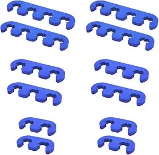 12PCS Spark Plug Wire Sparator, 7mm 8mm 8.5mm 8.8mm Car Engine Sp  Color: Blue