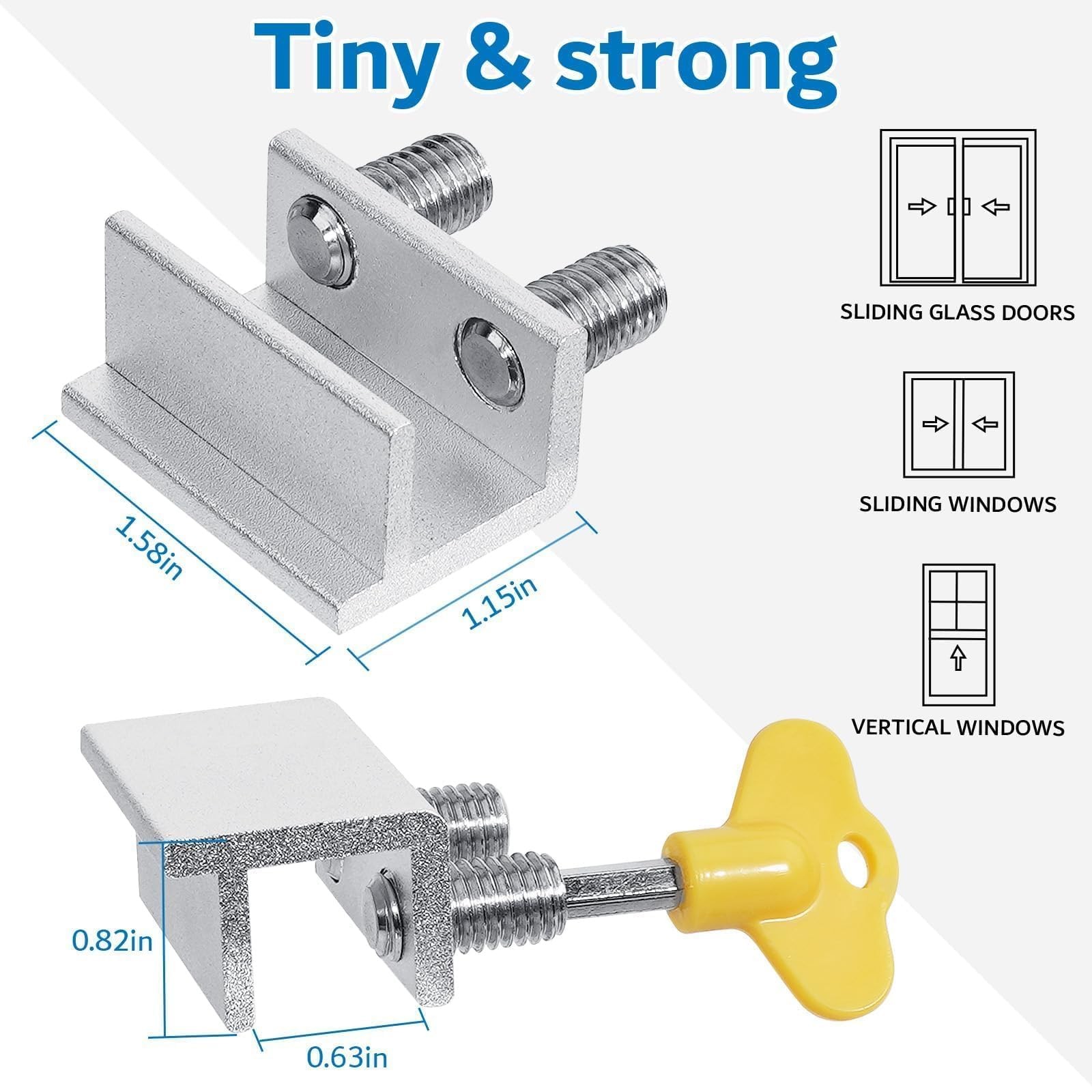 Sliding Window Locks,for Horizontal Sliding Windows,Window Security Lock with...