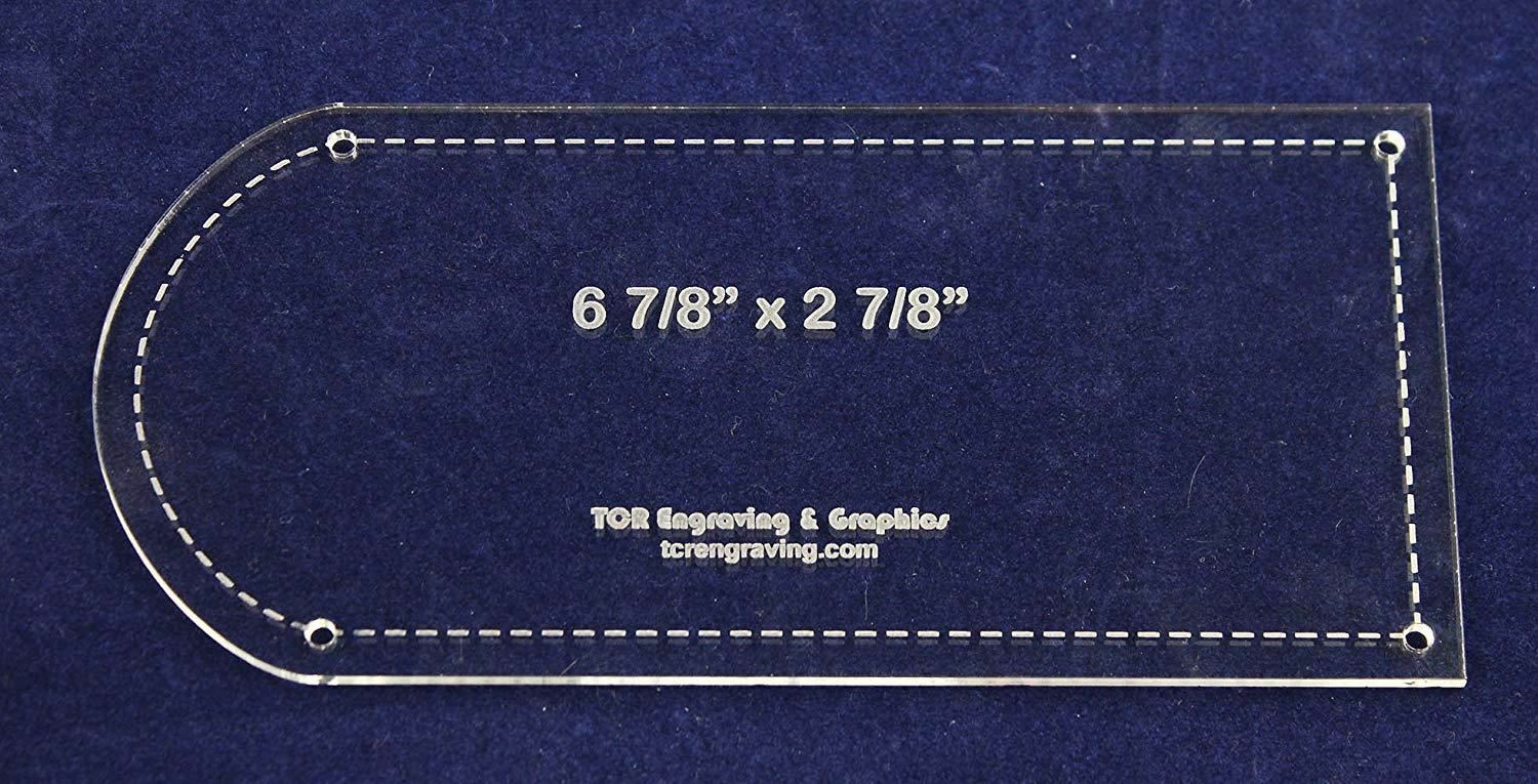 Potholder Template - Clear 1/8" Thick w/ Guidelines