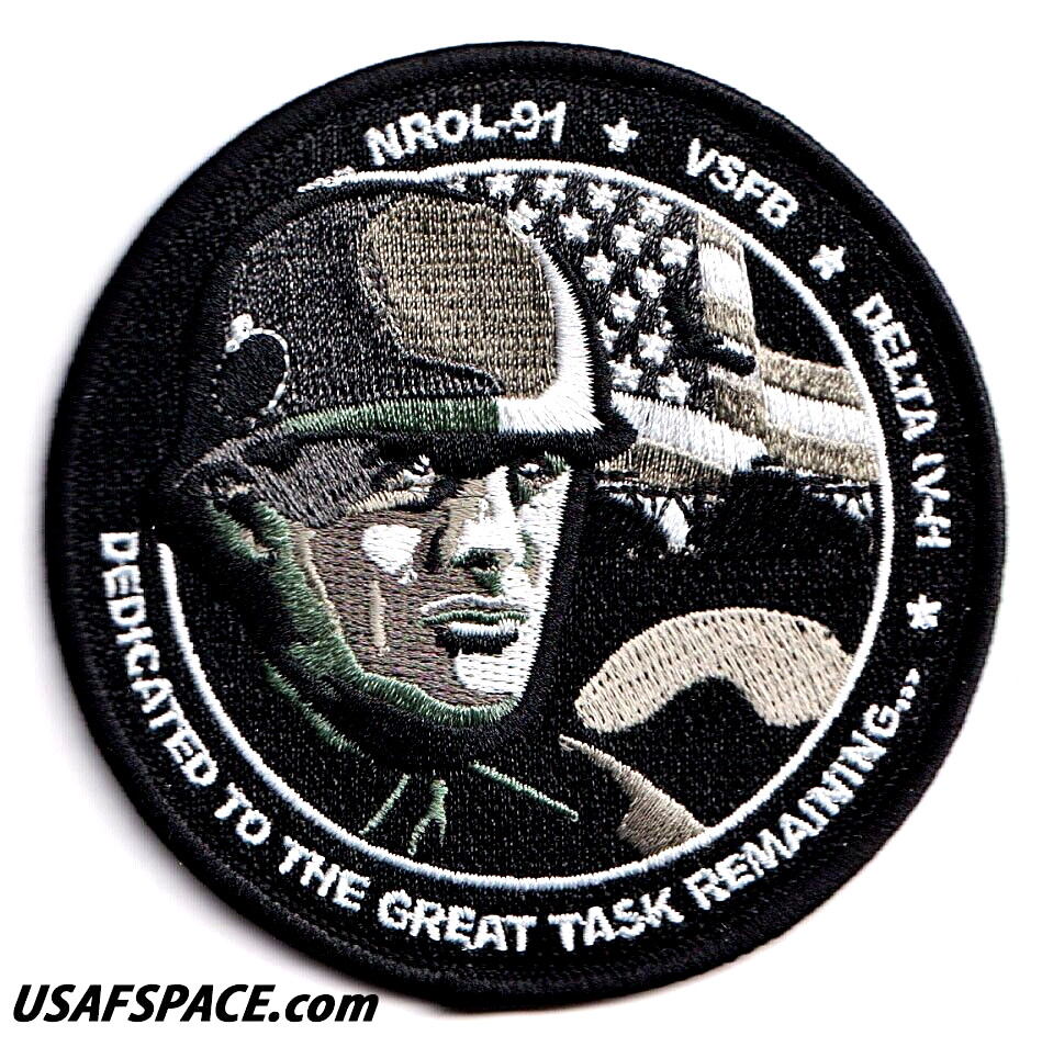 Authentic NROL-91 -DELTA IV-H- ULA VSFB USSF DOD NRO - SATELLITE Mission PATCH