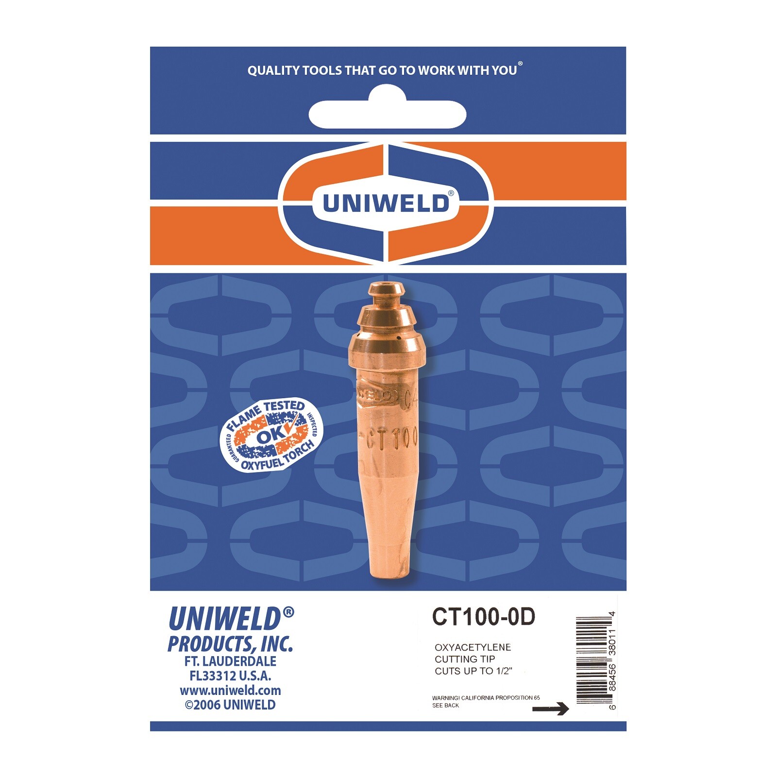 Uniweld CT100-0D Acetylene Cutting Tip