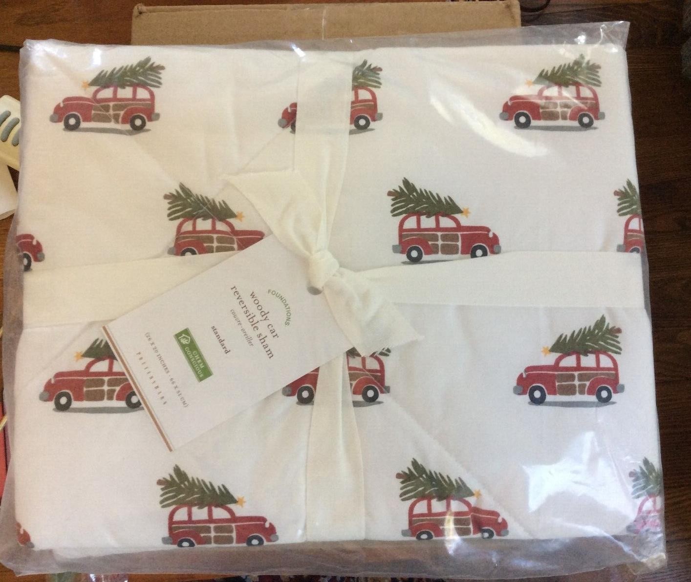 Pottery Barn PILLOW Cover Sham Car Holiday Disney gift party elf school Woody n