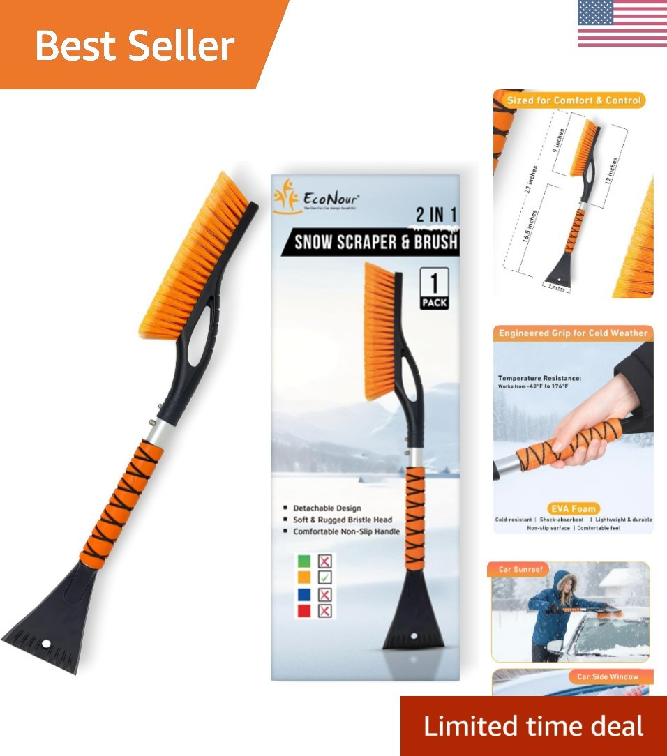 27" Aluminum Ice Scrapers for Car Windshield | Car Snow Scraper Window and Sn...