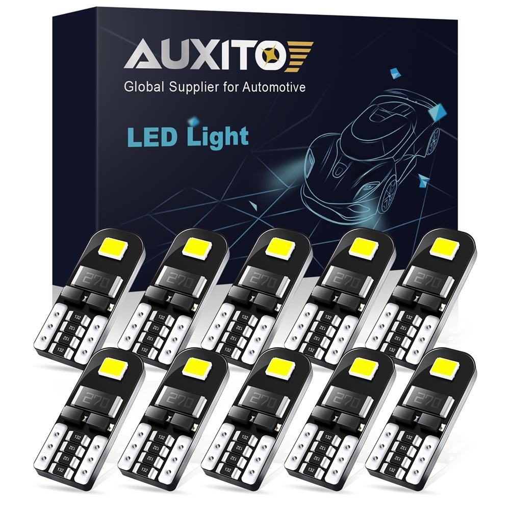 10X T10 168 194 LED Light Bulbss For Car Dome Side Marker Light Bulb White 6000K