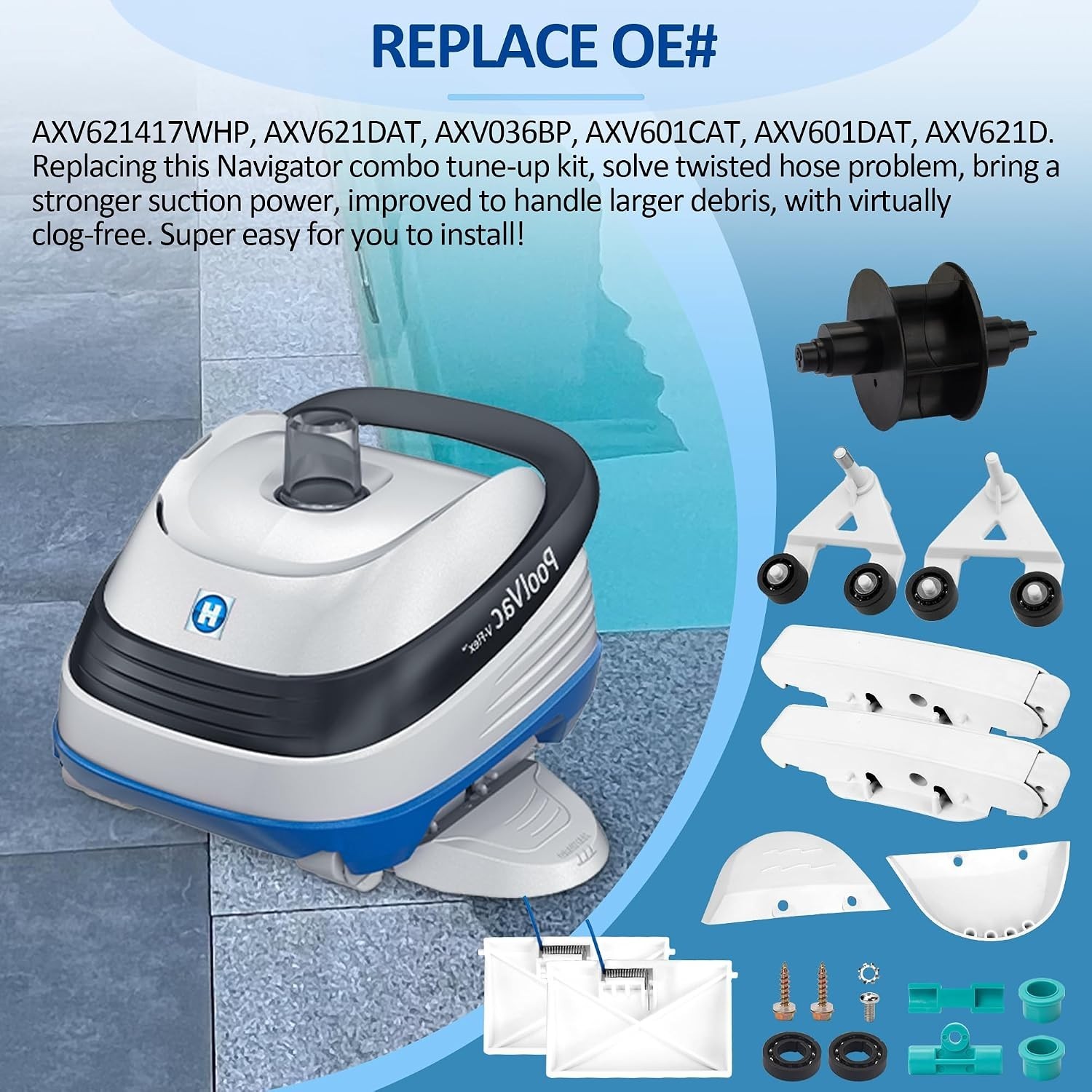 Full Compatibility Pool Vac Tune-Up Kit - Quality