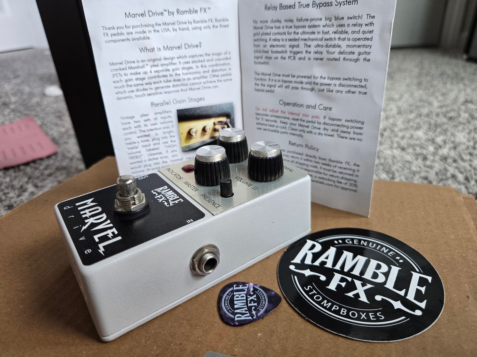 Ramble FX Marvel Drive Silver Jubilee Limited Edition - Mint w/ extras