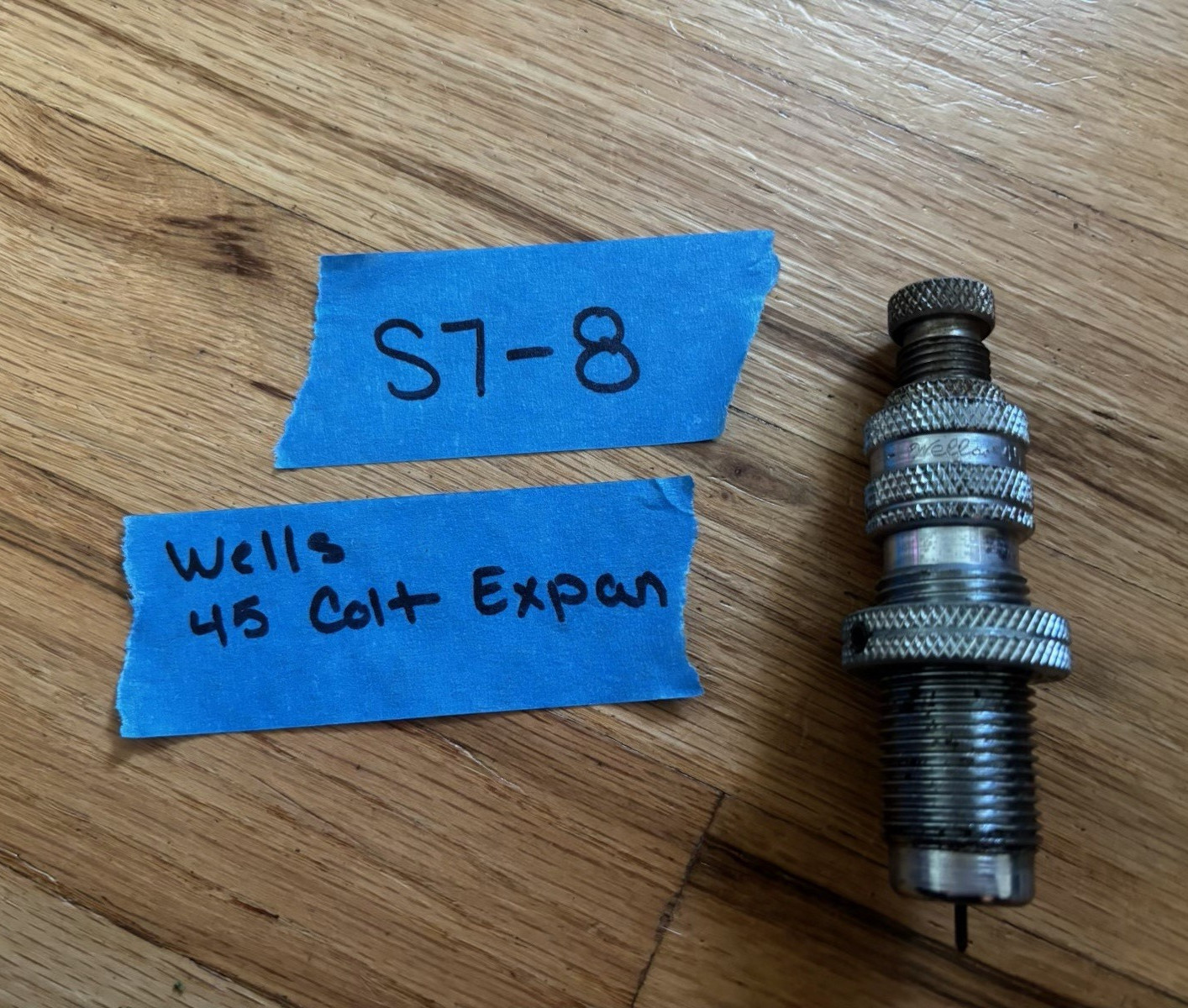 Wells .45 Colt Handgun Reloading Expander Die, Model/MPN S7-8