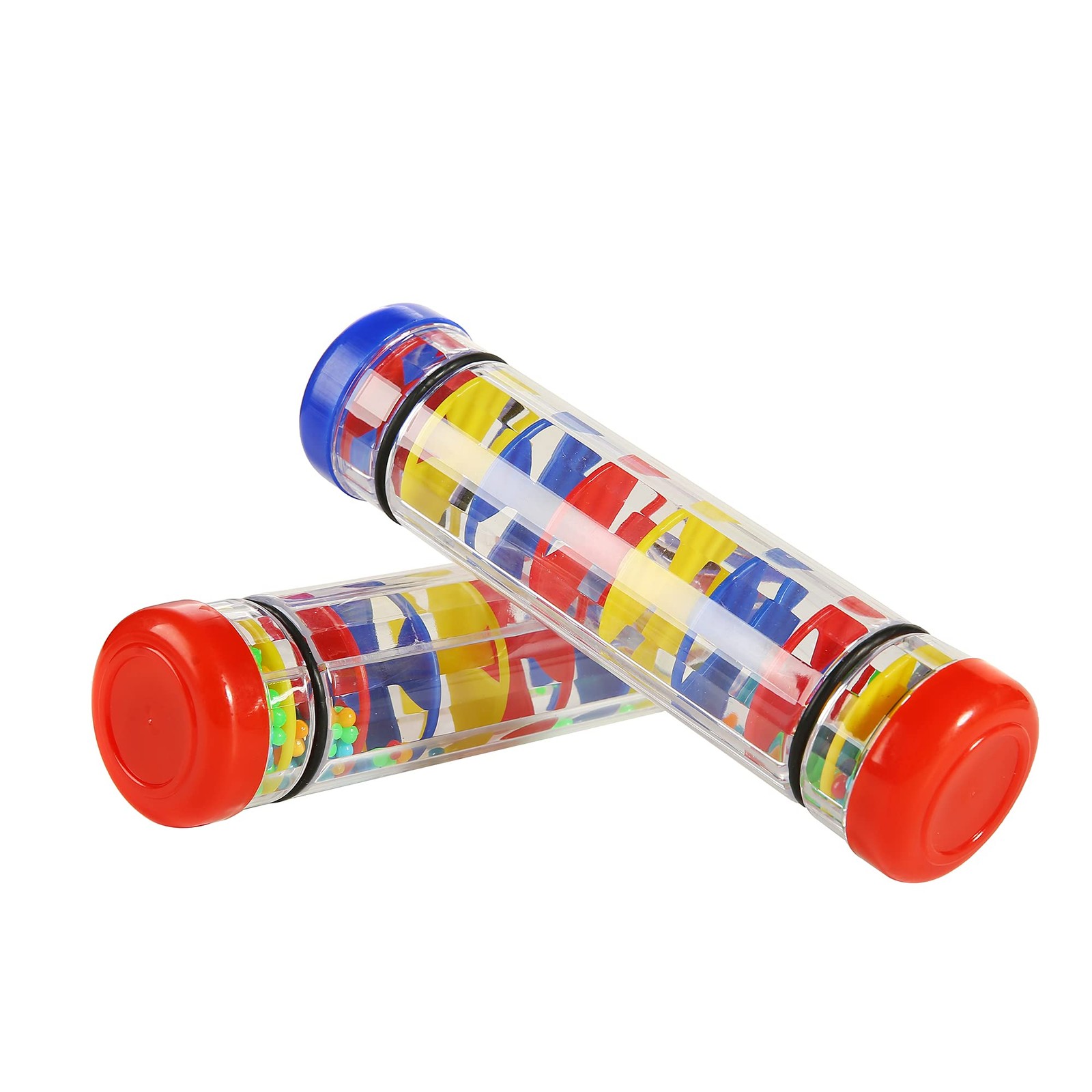2PCS 8inchs Rain Maker Stick Tube Shaker Sensory Auditory Musical Instrument,...