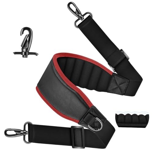 3D Air Cushion Bag Strap 59 inch Adjustable Belt with Padded & 59" Red Edge
