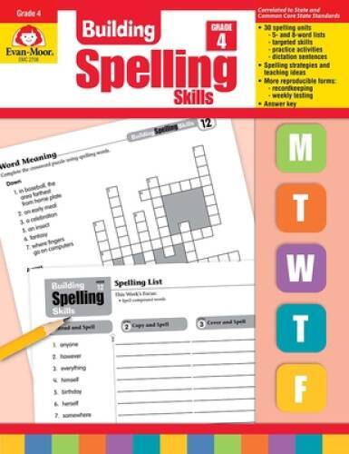 Building Spelling Skills, Grade 4 - Paperback By Evan Moor - VERY GOOD