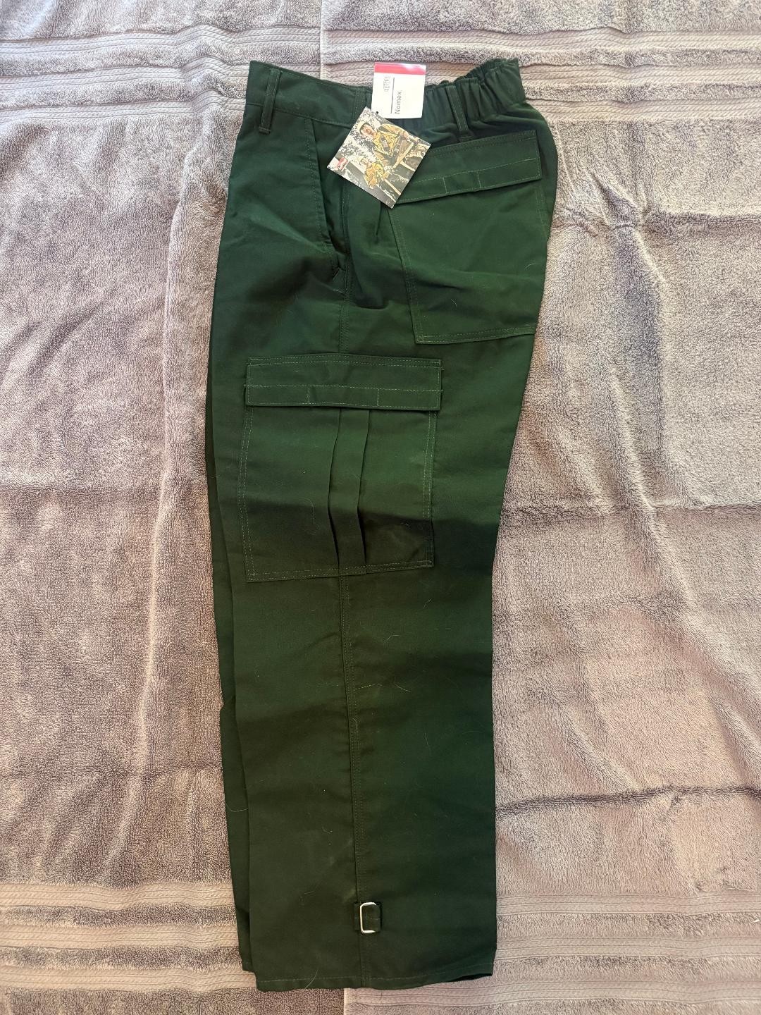 Crew Boss 6.8 oz Pant Spruce Nomex Brush Pants Medium/ Inseam 36 (30-32W x 36 L)