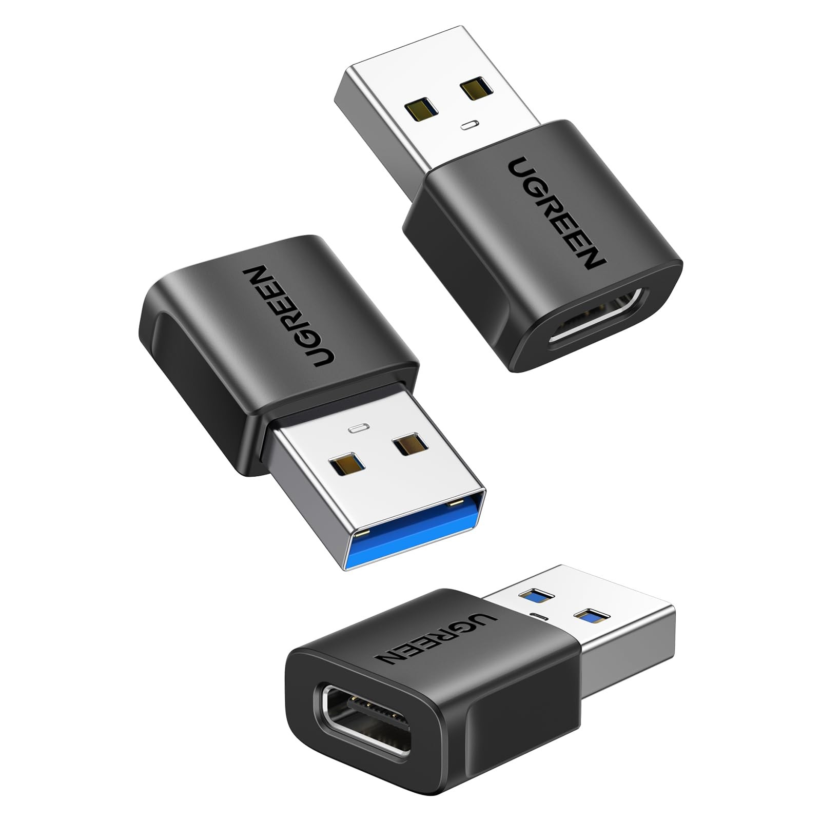 3 Pack USB to USB C Adapter Type C Female to USB A Male High Speed Converter