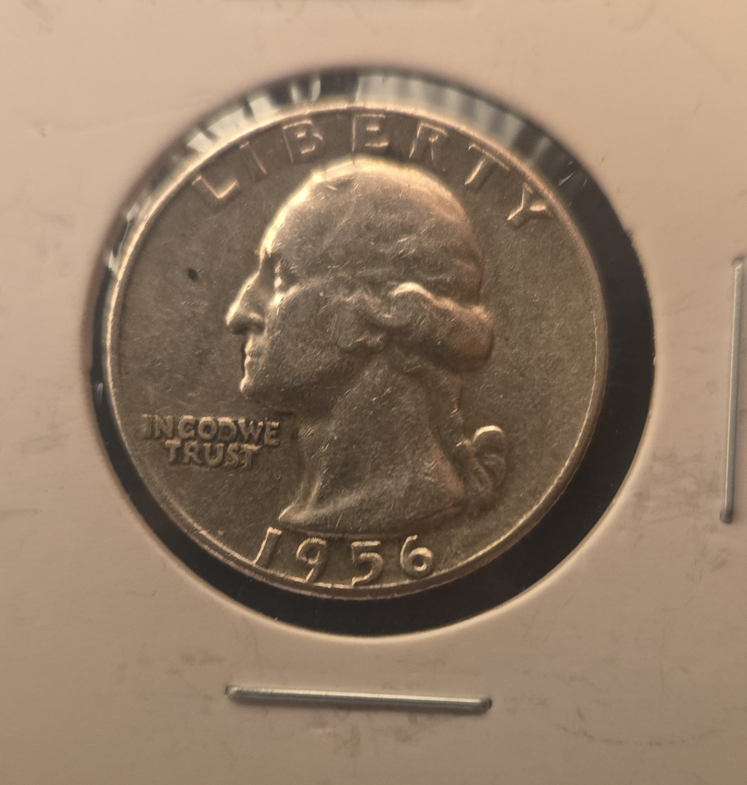 ** 90% SILVER** 1956 Washington Quarter Uncirculated Silver 25C US Coin