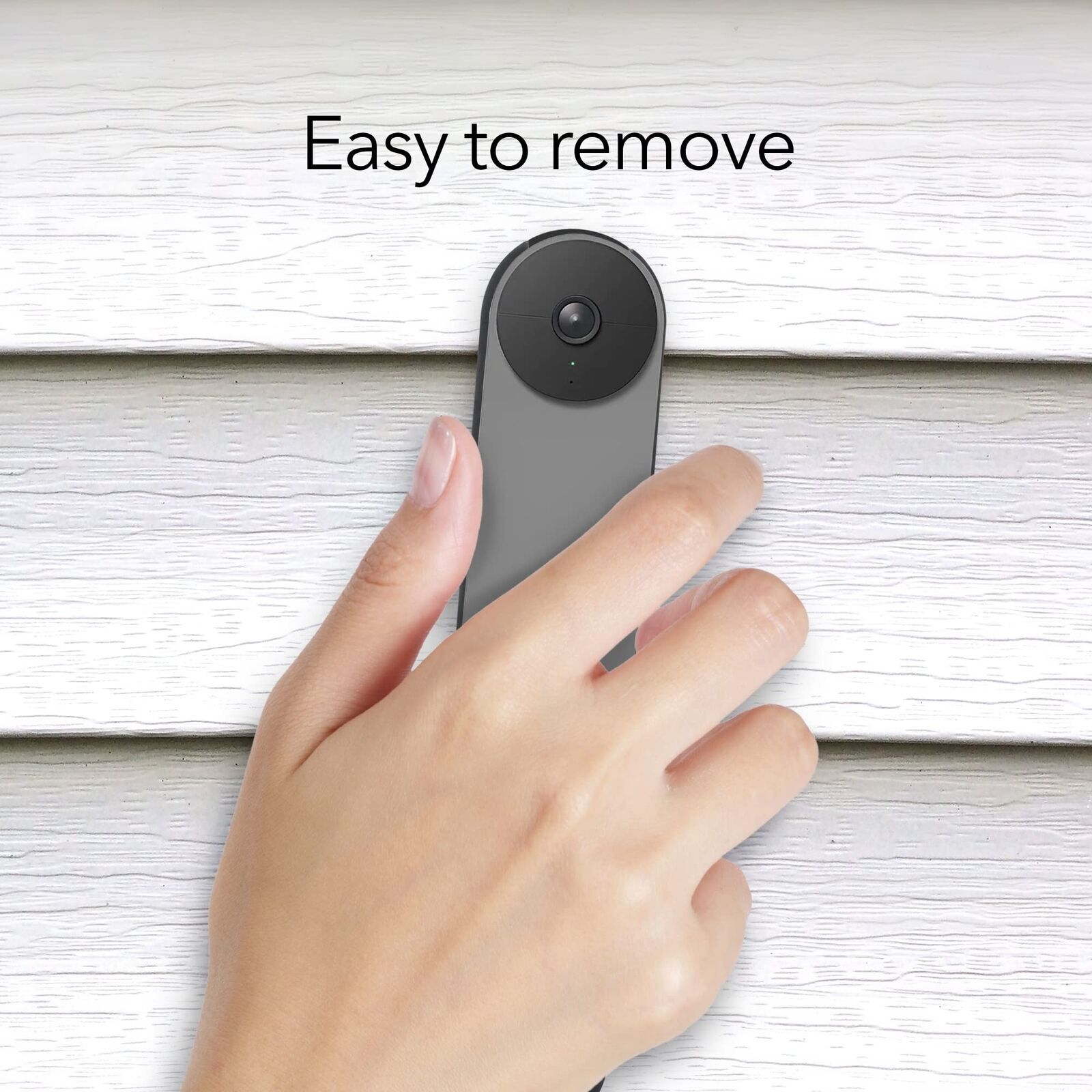 Wasserstein Doorbell Vinyl Siding Mount (Black)