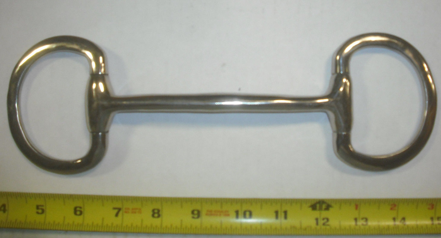 Stainless Steel Mullen Mouth Eggbutt Snaffle Horse Bit for English Riding