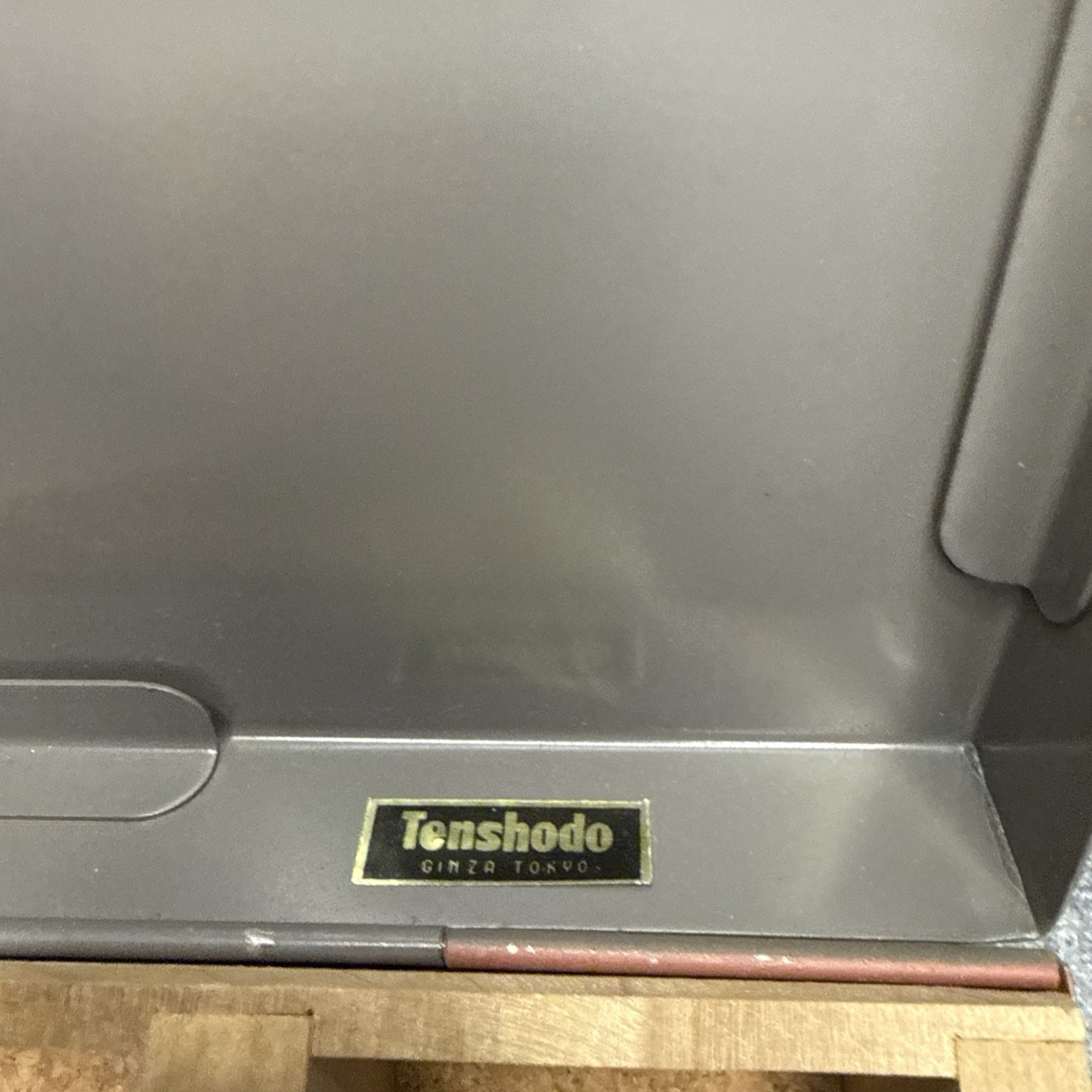 Vintage Tenshodo Ginza Tokyo Microscope Slide Storage Box - Holds 100 Slides