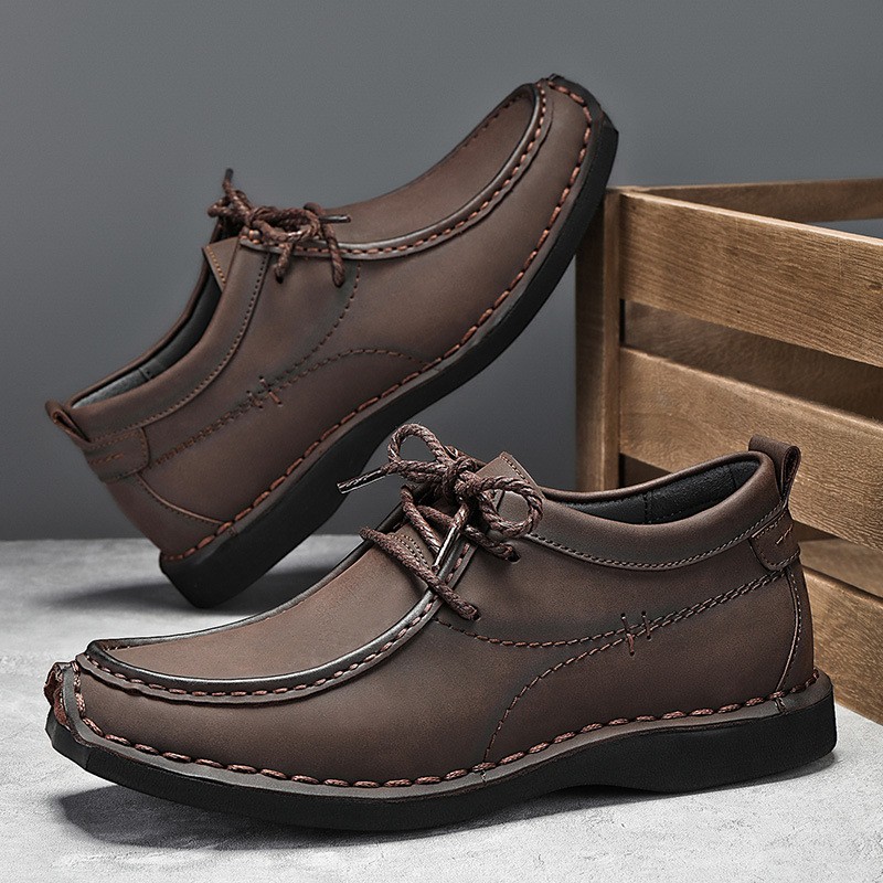 Fashion Men's British Style Casual Leather Shoes | ShopDecimals