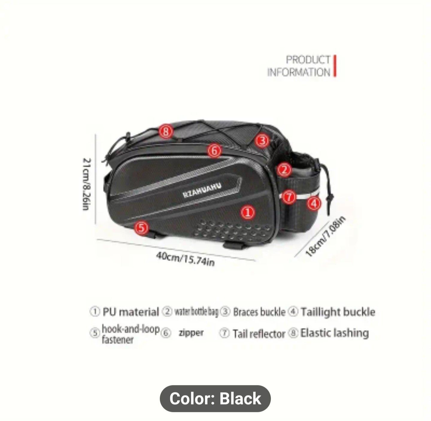 Rear Rack Carrier Trunk Bag
