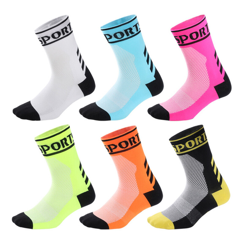 Cycling Socks Mens Womens Riding Bicycle Bike Sport Ankle Socks BMX XC MTB Black
