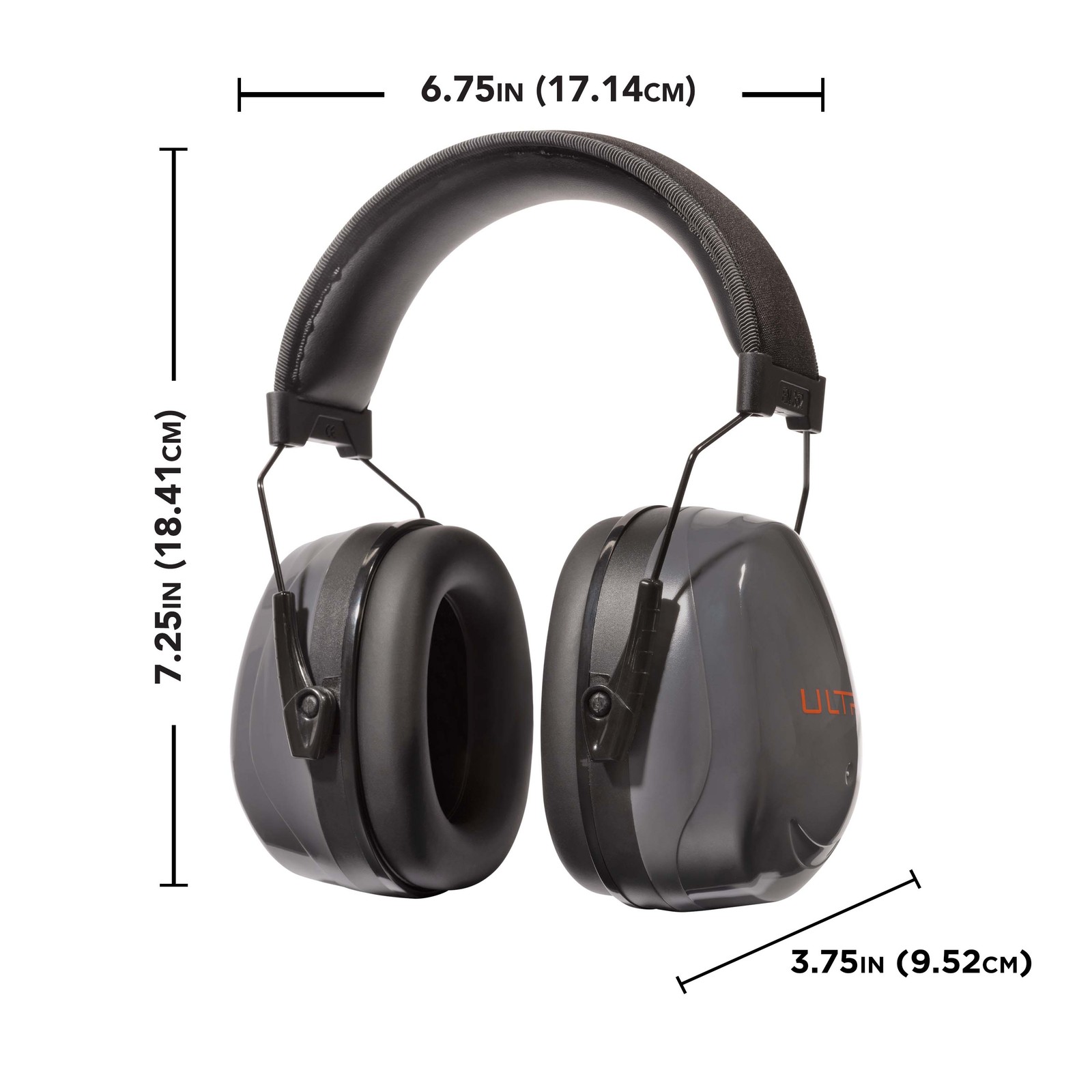 ULTRX™ Heavy Sound Defender Passive Earmuff, Gray