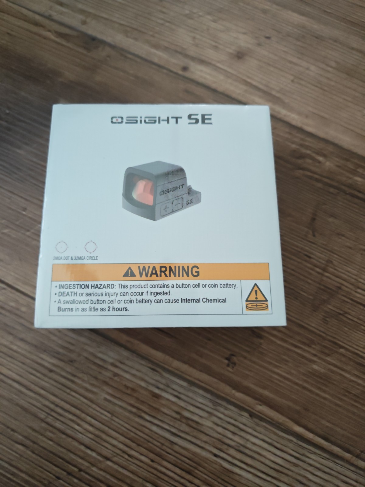 OSIGHT SE Red Dot Sight 2MOA/32MOA Red Reticle, Micro Reflex-unopened