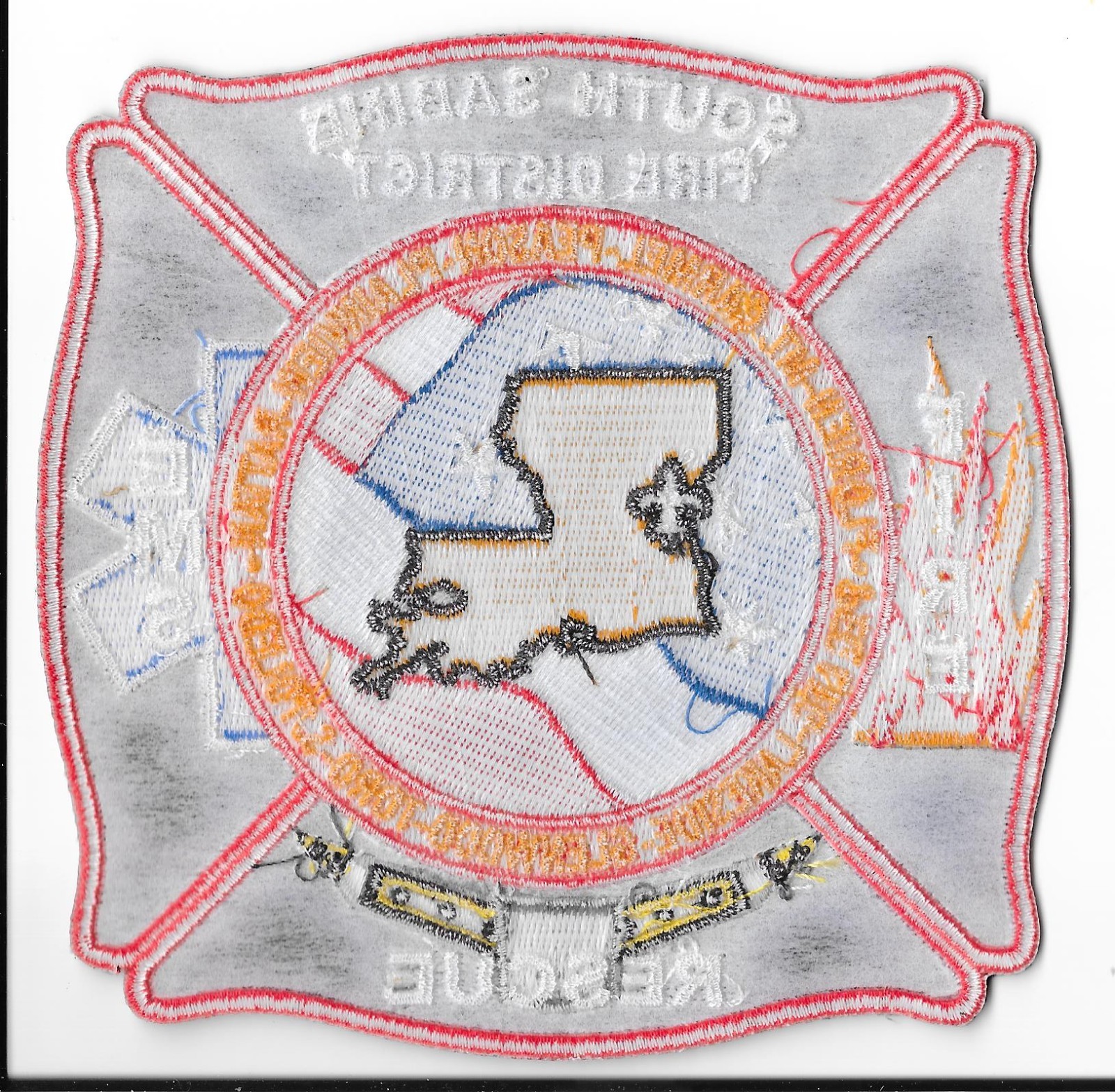 South Sabine Fire District, Louisiana Shoulder Patch V1