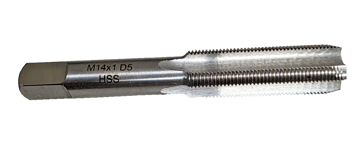 M14 x 1.0 Plug Hand Tap A1 122-14100 14MM HSS 4 Flute Metric