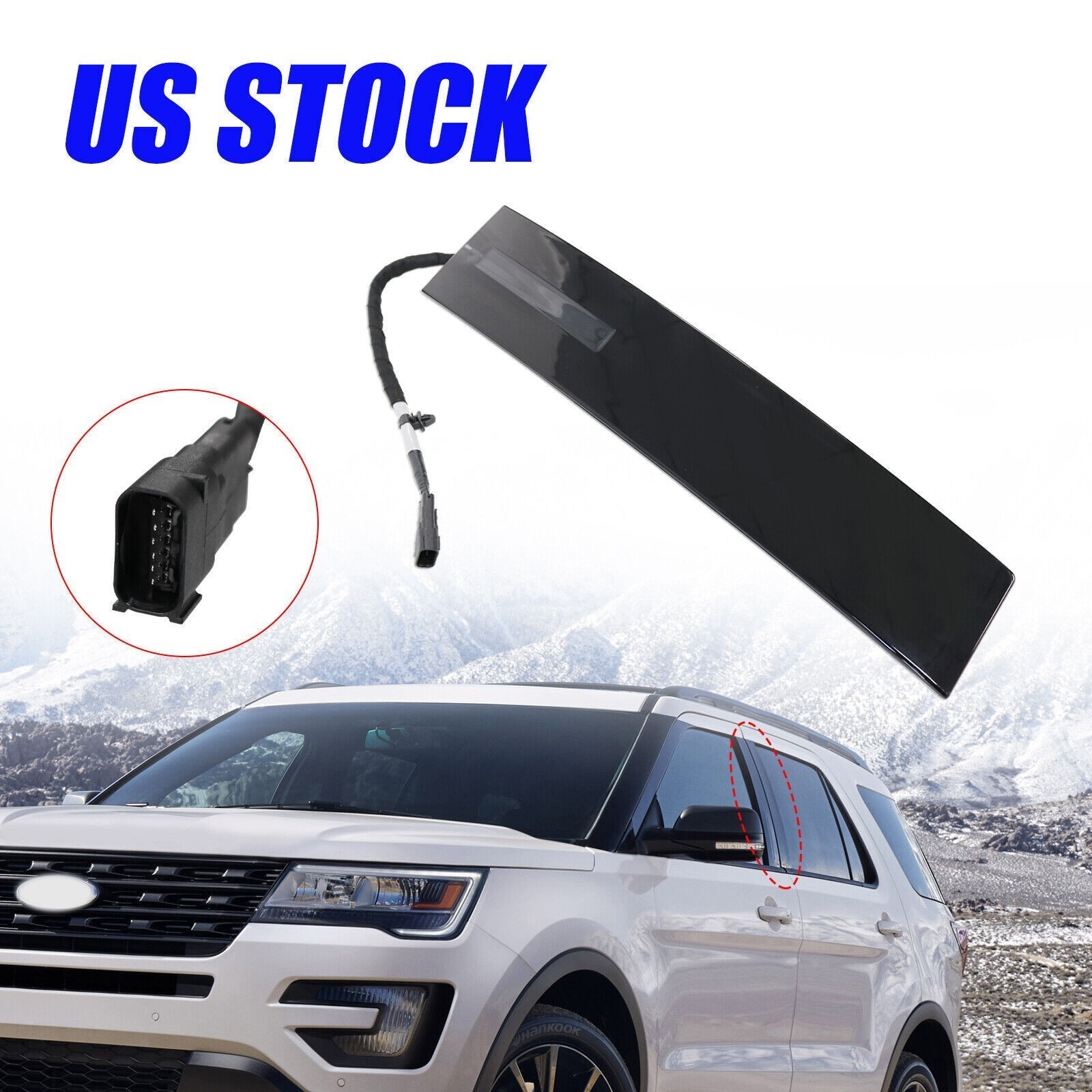Front Door Keyless Entry Keypad Driver B Pillar Trim For Ford Explorer 2011-2019