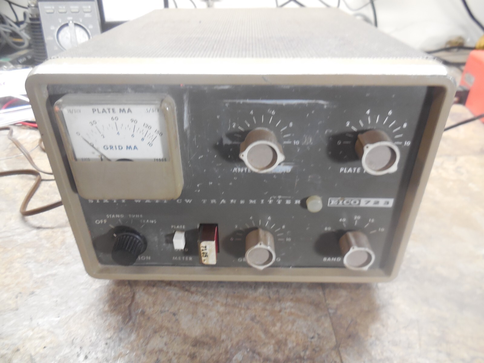 EICO 723 CW Transmitter Ham *Works* *AS-IS No Returns* w/40M Crystal *Read*