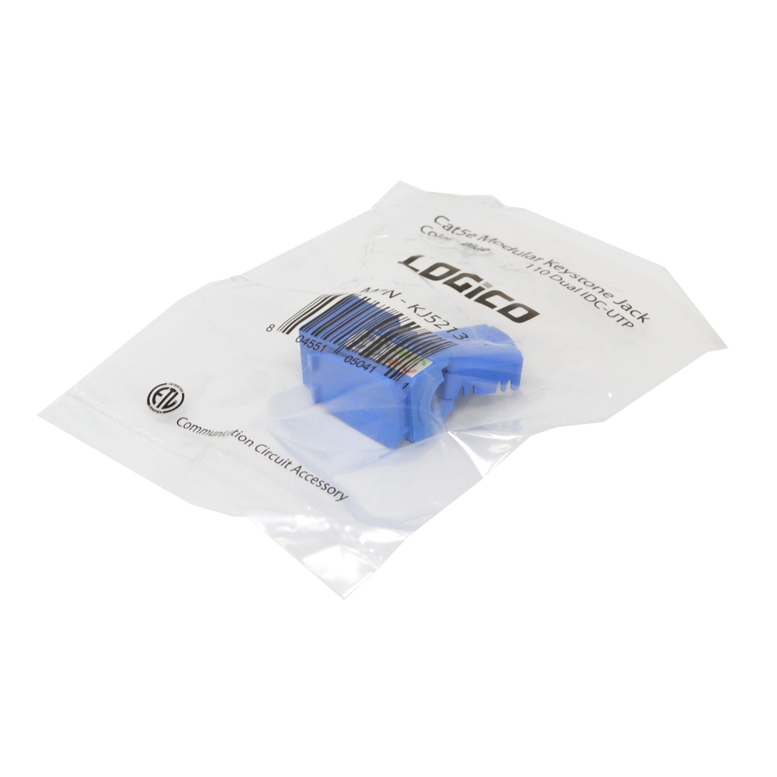100 pack lot Keystone Jack Cat5e Network Ethernet 110 Punchdown 8P8C Blue