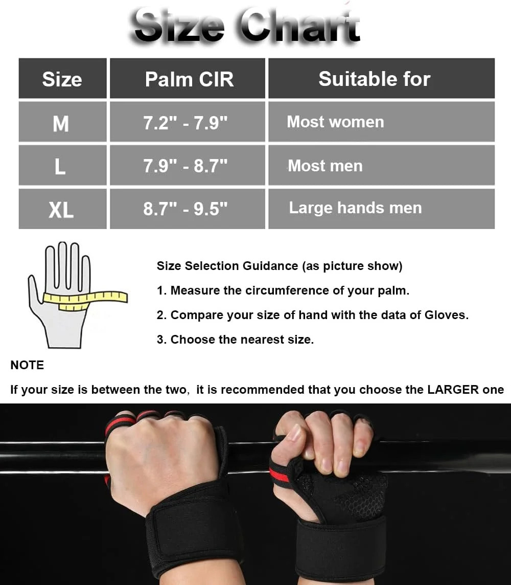 Weight Lifting Gloves Workout Gloves for Men Women, Wrist Wraps Wrist Straps for