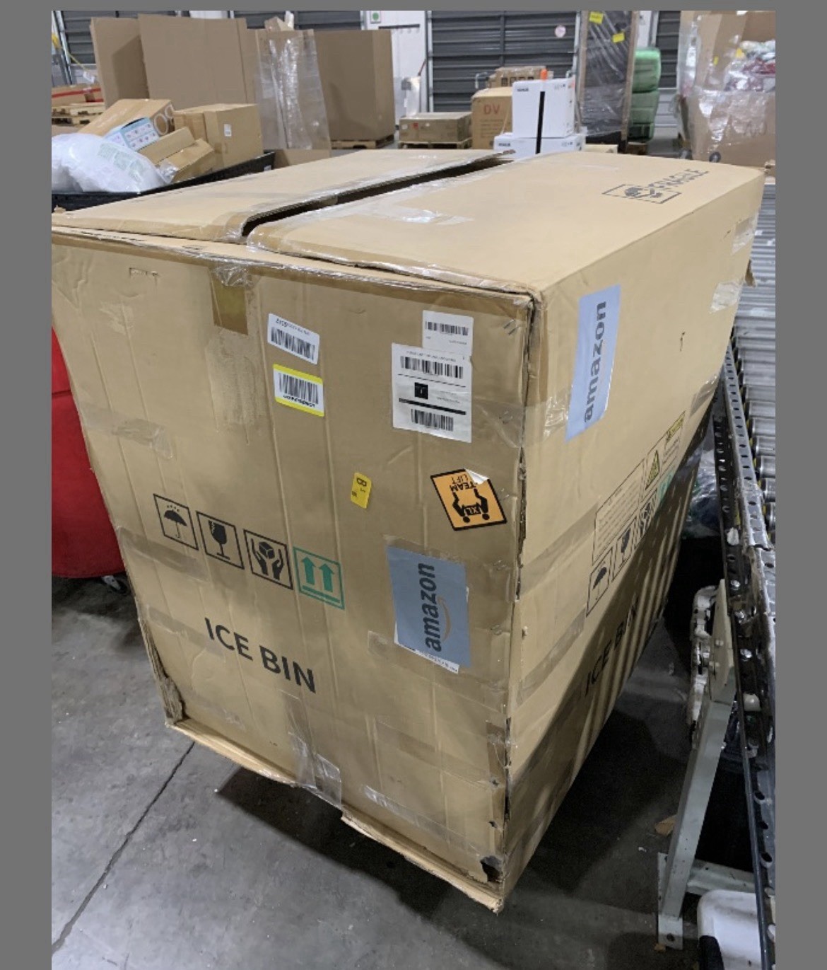 COMMERCIAL Air Cooled Full Cube Ice Machine Automatic Cleaning w/ Accessories