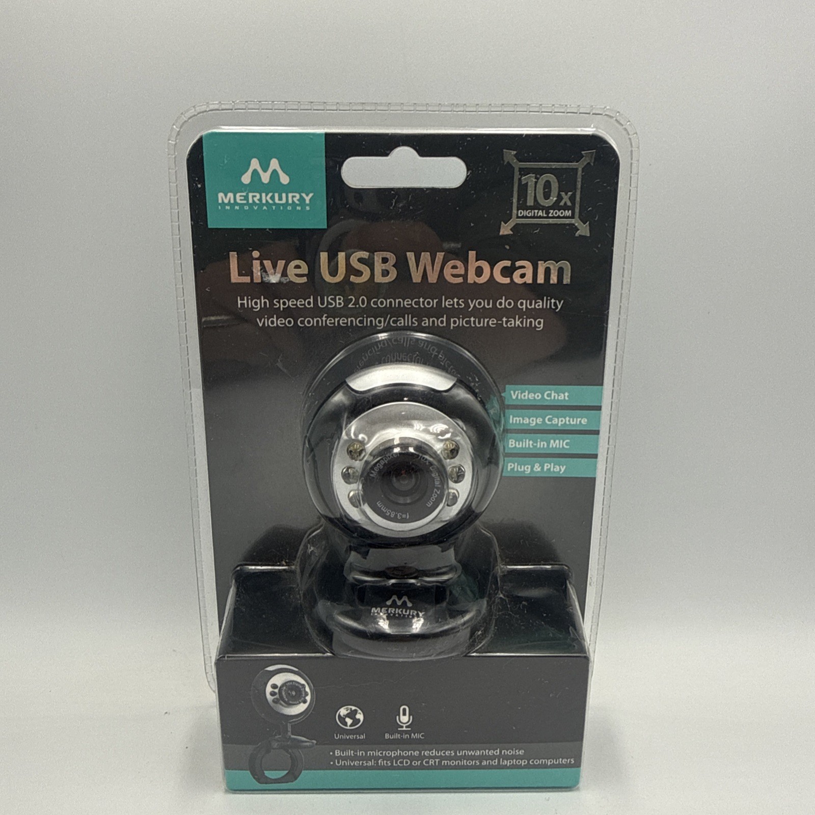 Merkury Innovations M-WC310 1.3MP USB 2.0 Computer Webcam - New