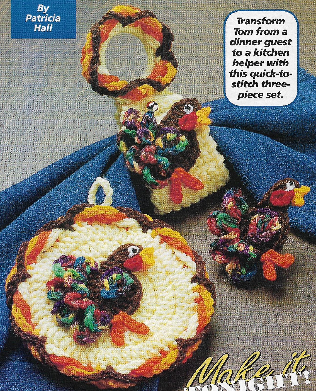 Turkey Kitchen Set crochet pattern instructions