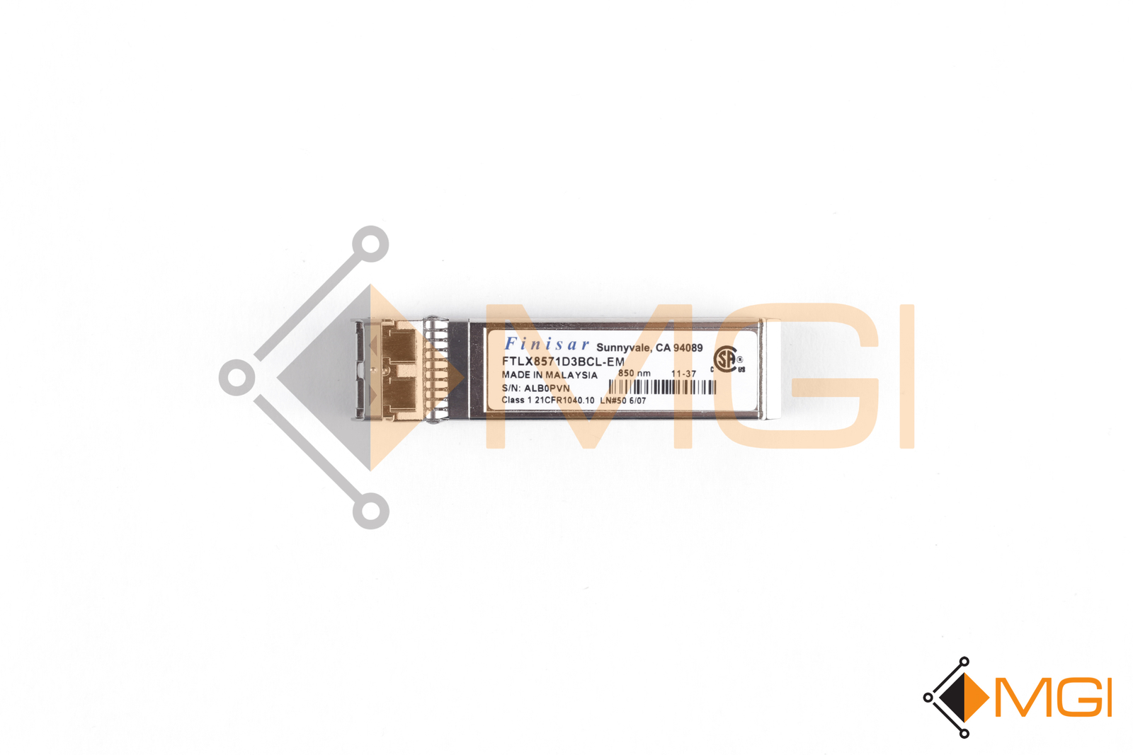 FINISAR 10Gbase-SR SFP+ MULTIMODE TRASCEIVER 10Gbe // FTLX8571D3BCL-EM